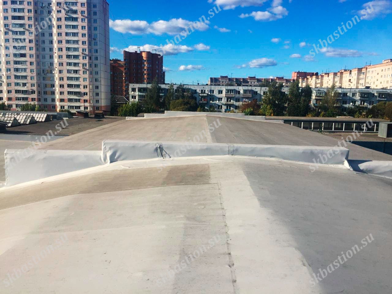 Устройство кровли производственных и складских  помещений